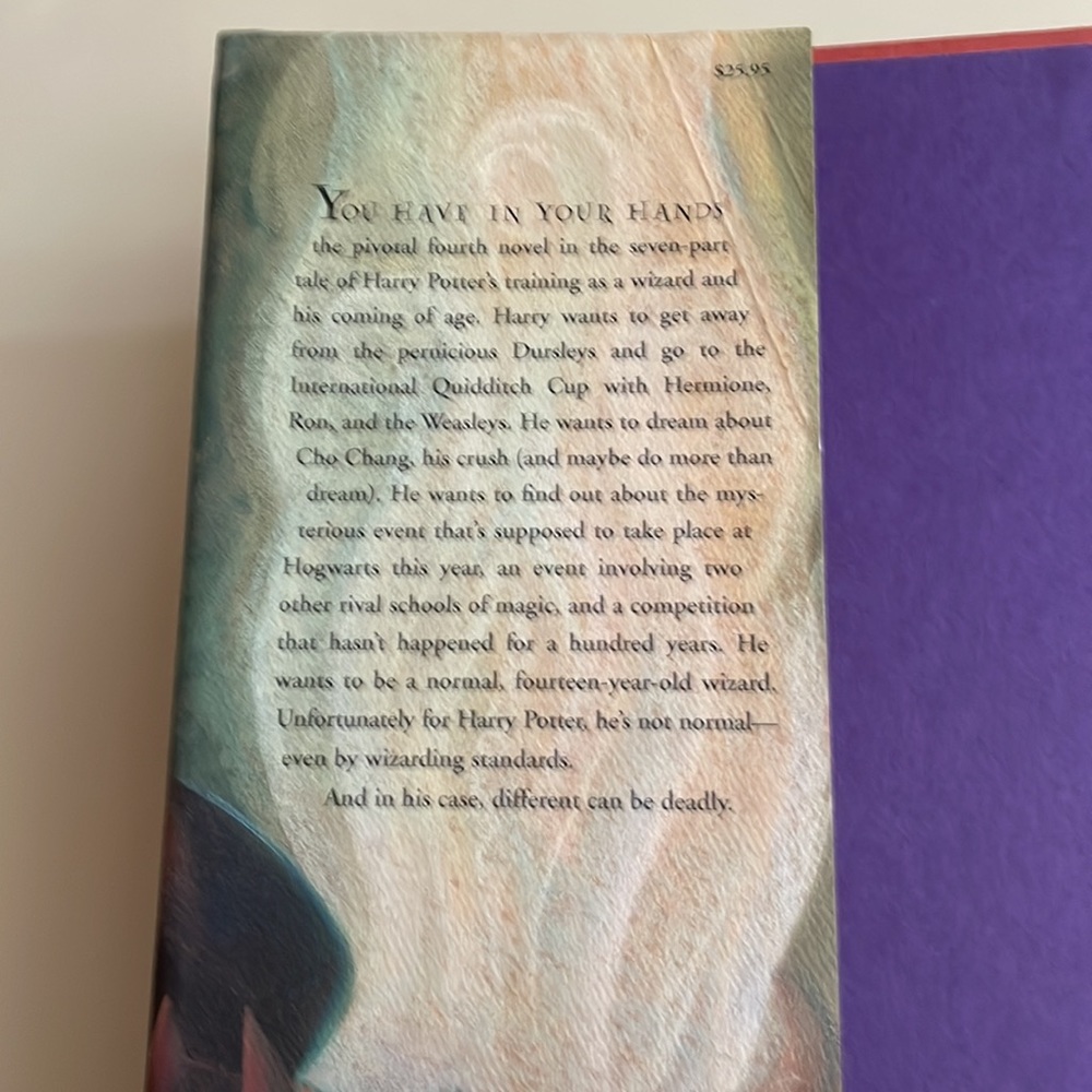 Never Read Harry Potter hard cover Year 4 - Picture 2 of 3